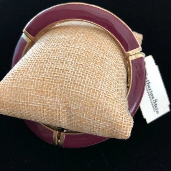 NWT Catherine Stein Gold Pink Articulated Bracelet - Picture 3 of 5